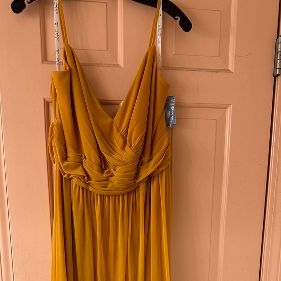 marigold bridesmaid dress david's bridal Frankies Bikinis - Eva Embroidered Maxi Dress